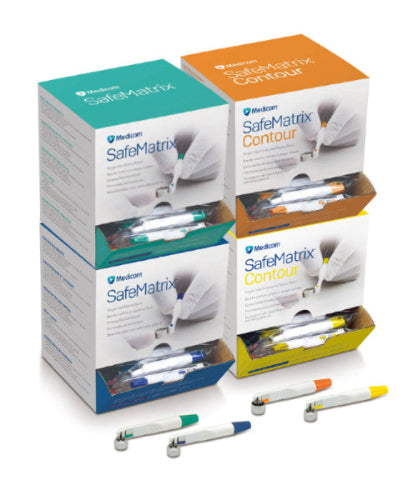 Medicom® SafeMatrix™ Single-Use Matrix Contoured Wide Orange 50 units/box