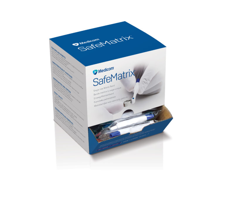 Medicom® SafeMatrix™ Single-Use Matrix Wide Blue 50 units/box