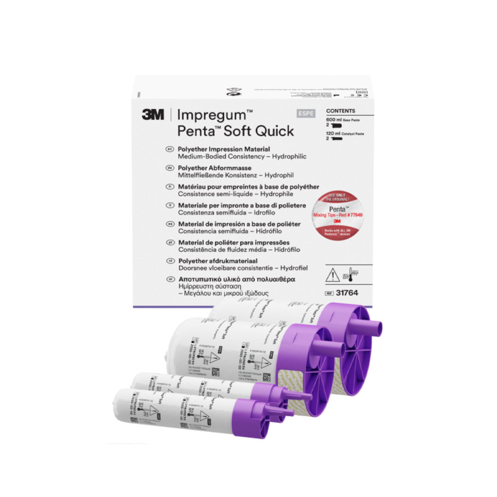 [3MQ2] 3M ESPE Impregum Penta Soft Quick Medium Body Standard Pack 2 x 300ml Base 2 x 60ml Catalyst