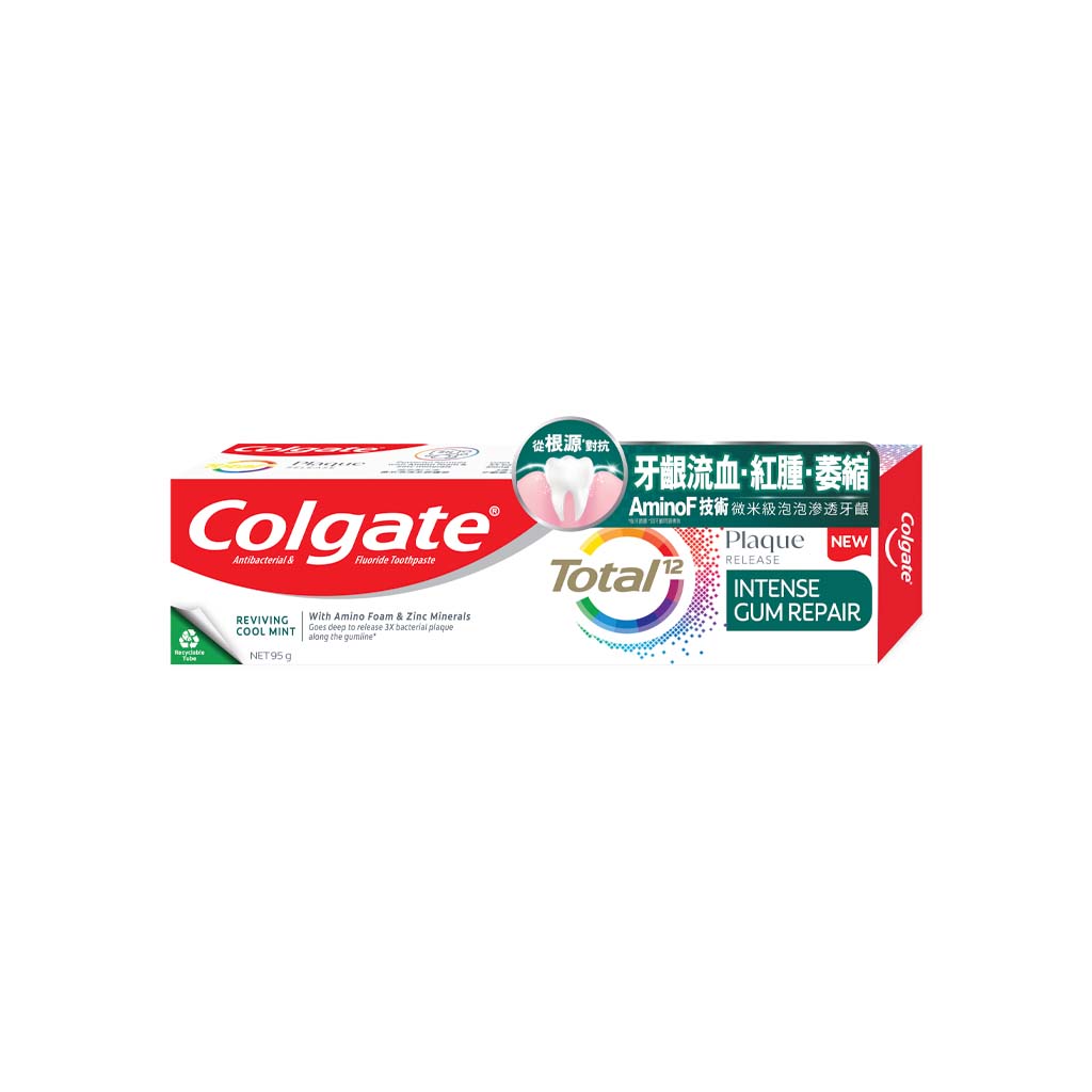 Colgate Total Plaque Intense Gum Repair Toothpaste 95g 12's/Dozen