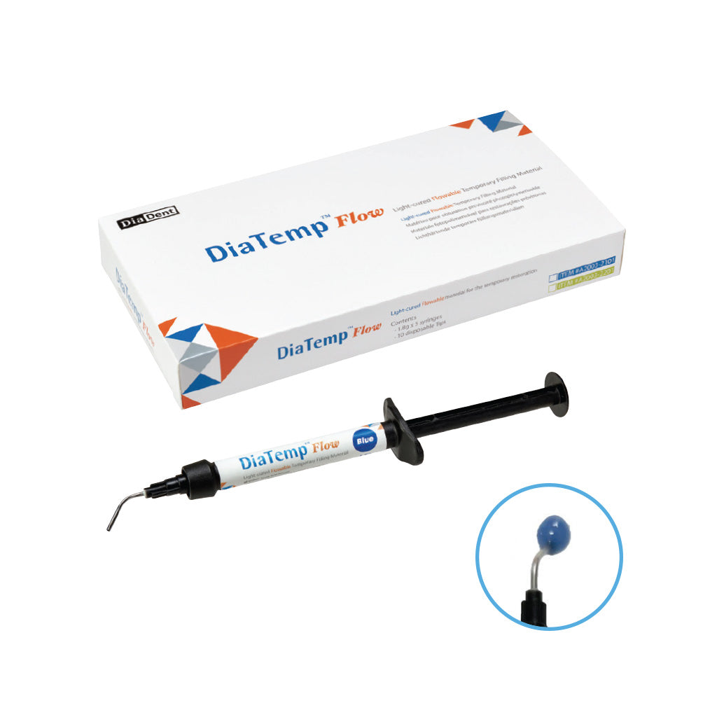 DiaDent DiaTemp­ Flow - Flowable Temporary Restorative Material Blue 5x1.8g