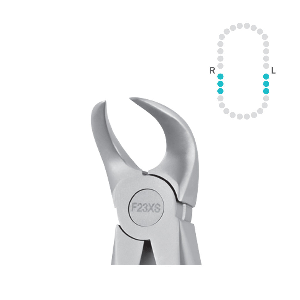 Hu-Friedy 23 Cowhorn Forceps, Lower Molars, Atraumair Each