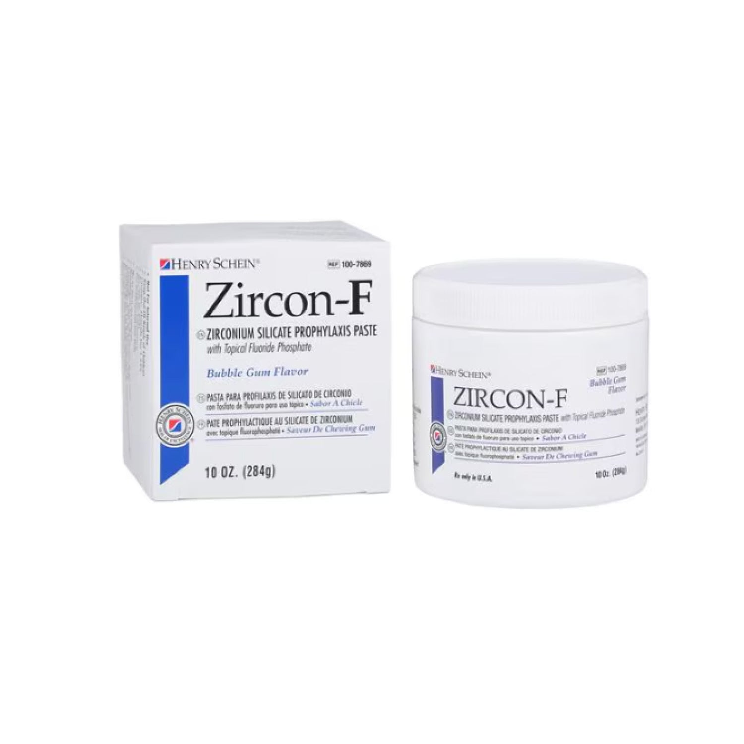 HS Zircon-F Prophy Paste Bubblegum With Fluoride 10oz/Jar