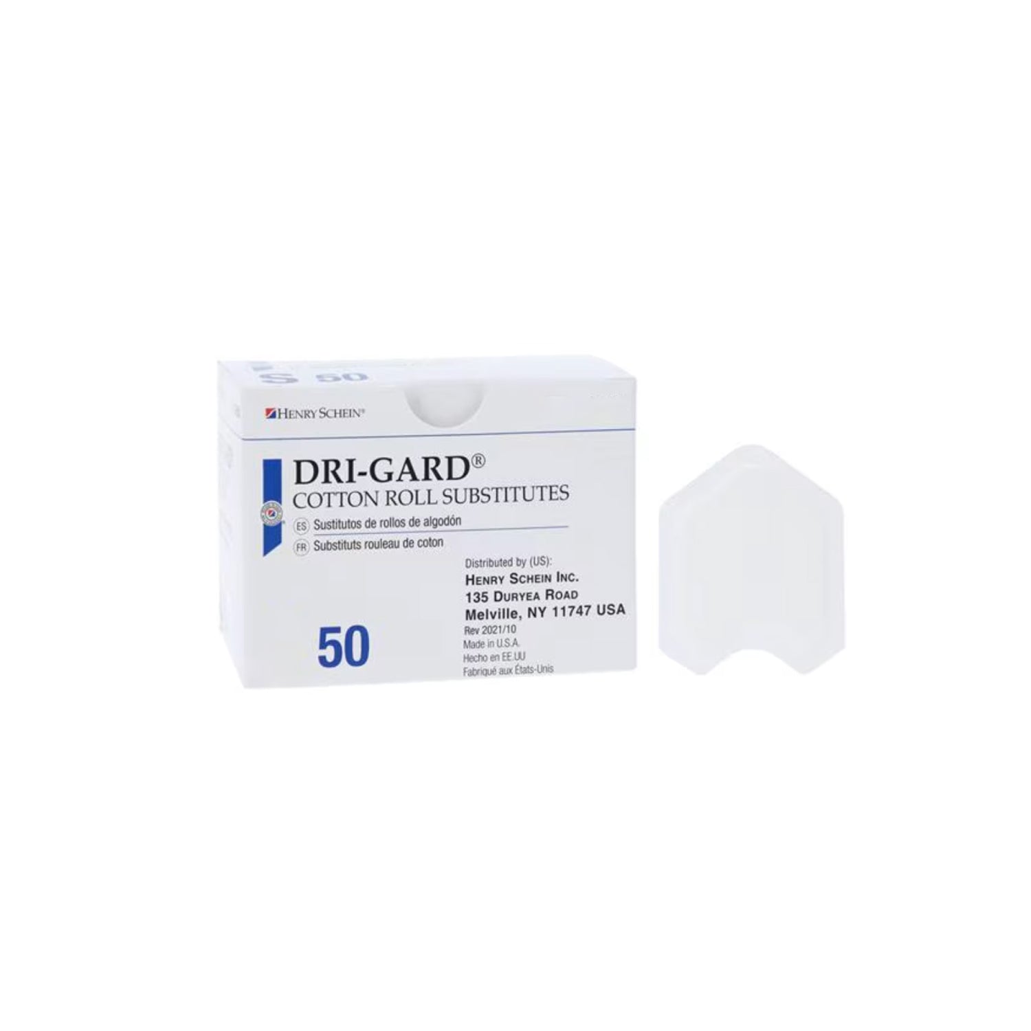 HS Dri-Gard Cotton Roll Substitute White Small 50/Box