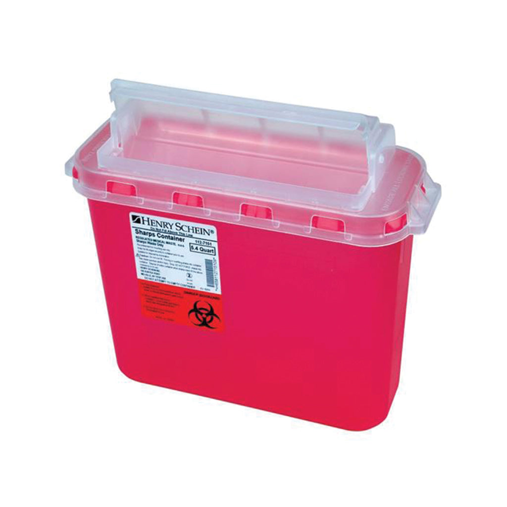HS Sharps Container Red Ea