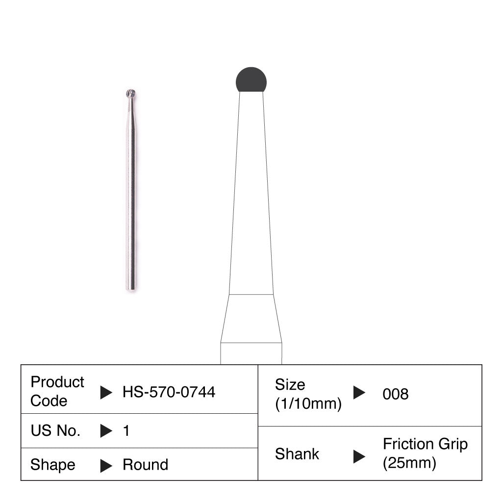 Carbide Bur Operative Carbide Surgical 5/Pk