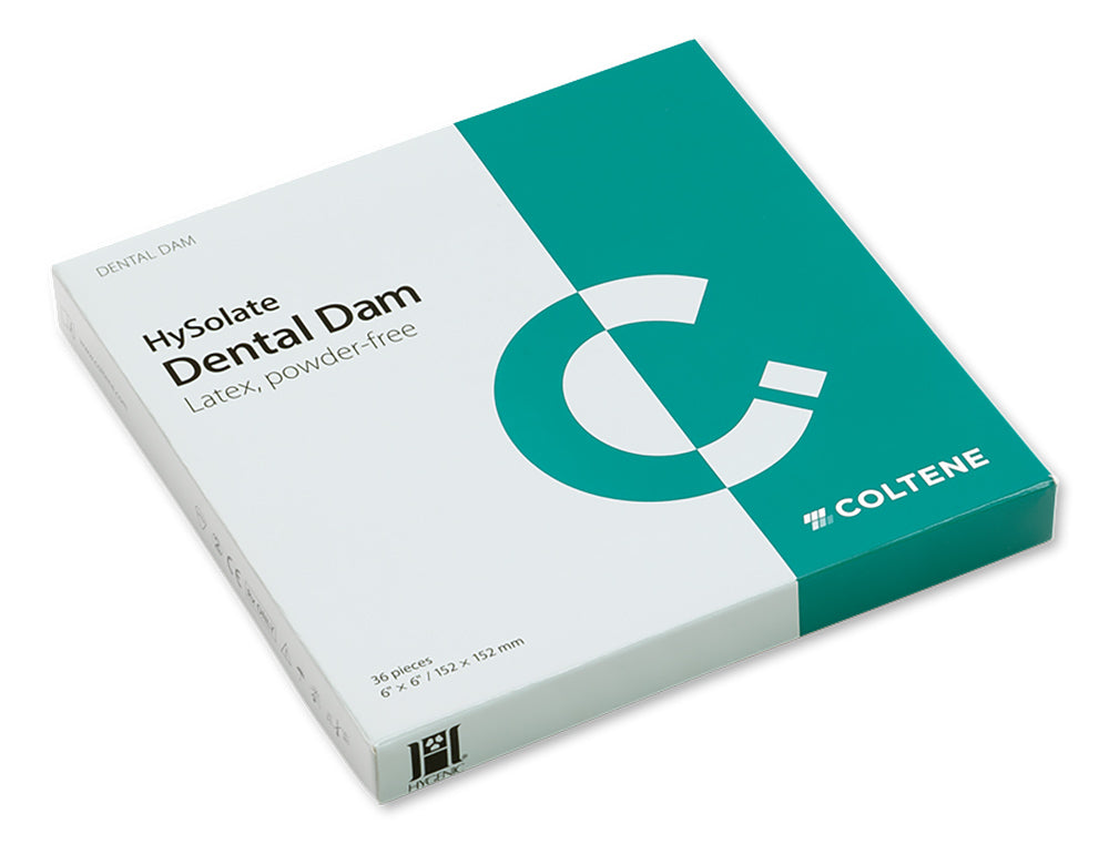 Coltene HySolate Latex Dental Dam Green heavy 152x152, 36 pcs