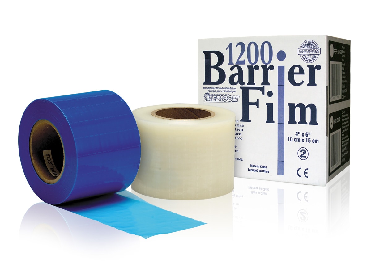 Medicom Non-Sterile Barrier Film Clear 4" x 6" 1200 Sheets/Roll