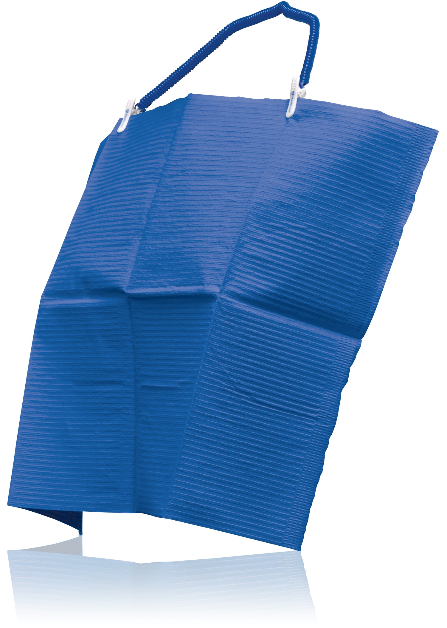 Medicom Dry-Back Dental Bib 2+1 Ply Dark Blue 13" x 18" 500/Case