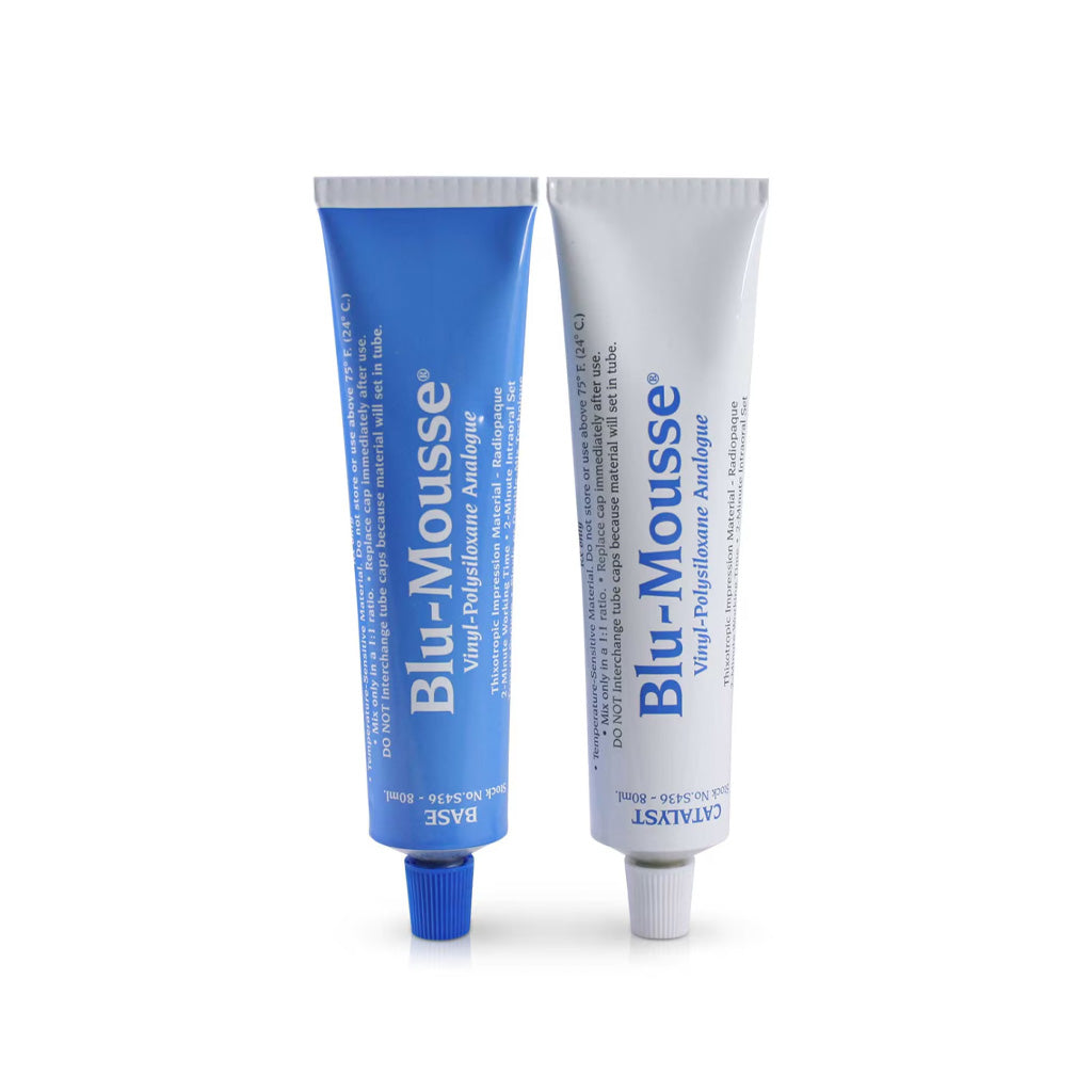 Parkell Blu-Mousse Classic VPS Bite Registration Material 1 x Base(80ml) + 1 x Catalyst(80ml)