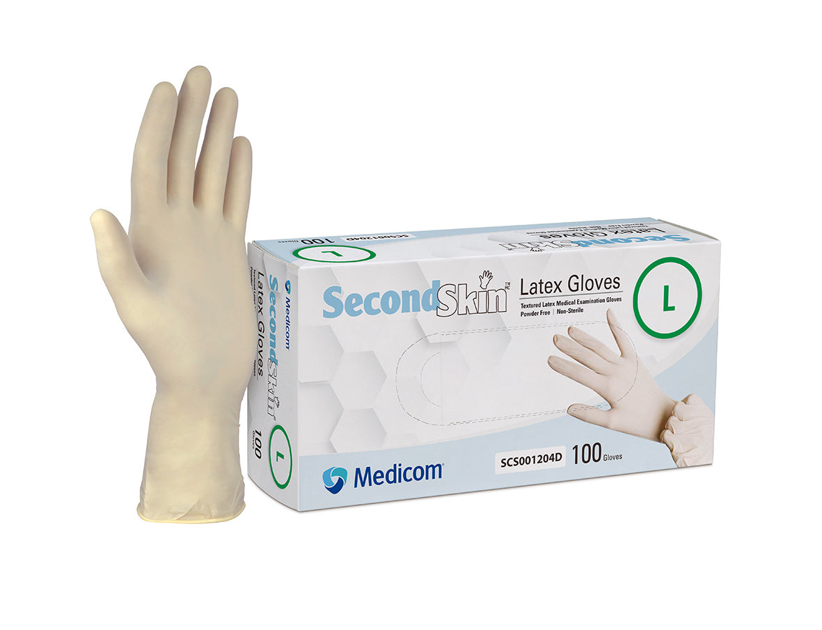 [Pre-Sale] Medicom Second Skin Latex Gloves Powderfree 100/Box