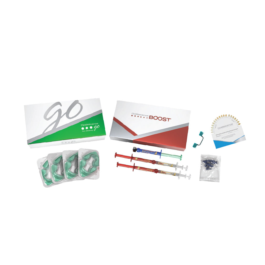 [HKIDEAS][PRESALE] Ultradent Dual Whitening Kit - 1 x Opalescence Boost PF 40% + 1 x Go Mini kit(4upper,4lower trays)