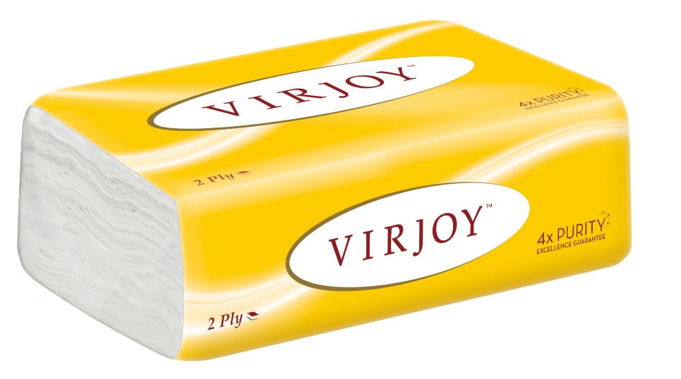 Virjoy Yellow Inter Fold 30 Packs/Ctn