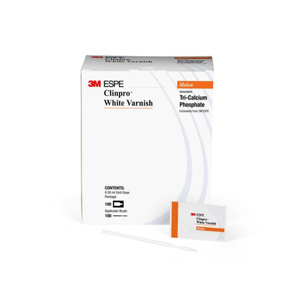 3M Clinpro White Varnish 5% Sodium Fluoride Varnish Melon 100/Box