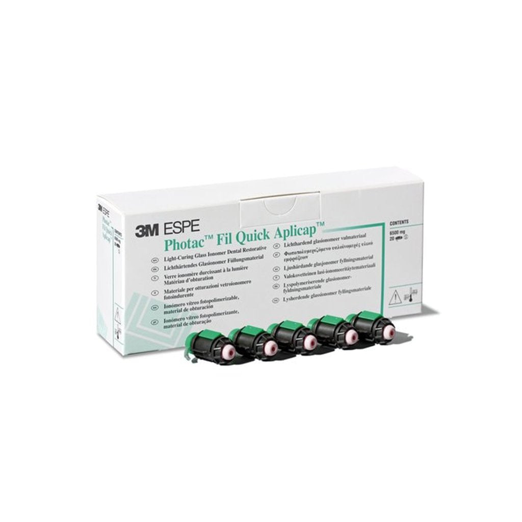 [3MQ3] 3M ESPE Photac Fil Quick Aplicap Light-Cured Glass Ionomer Restorative Capsules Refill 50's/Box