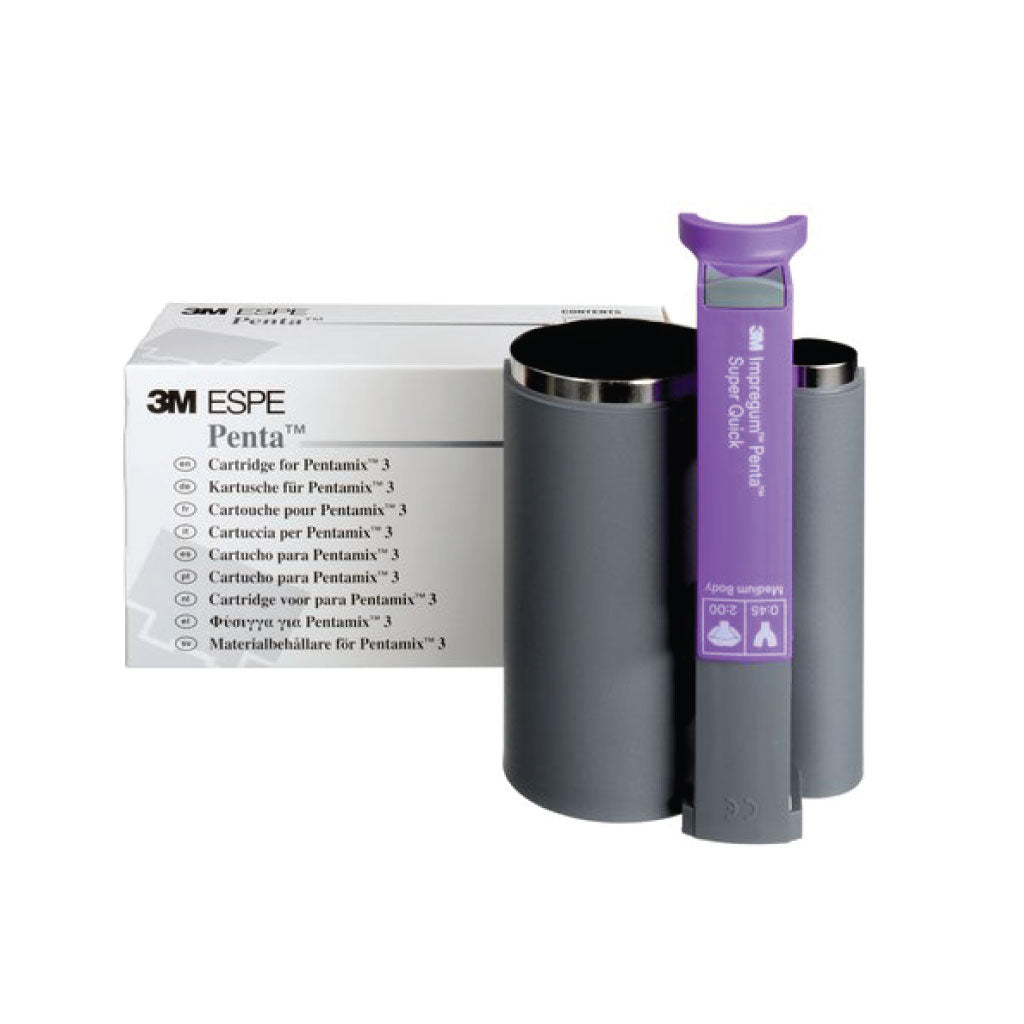 [3MQ3] 3M Impregum Super Quick Polyether Impression Material Cartridge Penta System Medium Body for Pentami