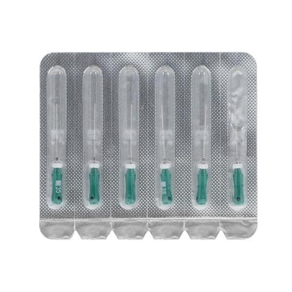 Maxima K-File Size 35 21 mm Green Sterile 6/Pk