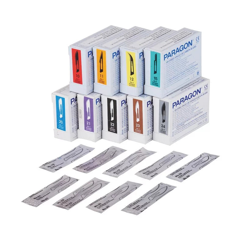 Medicom Paragon® Disposable Carbon Steel Blades 100pcs/bx