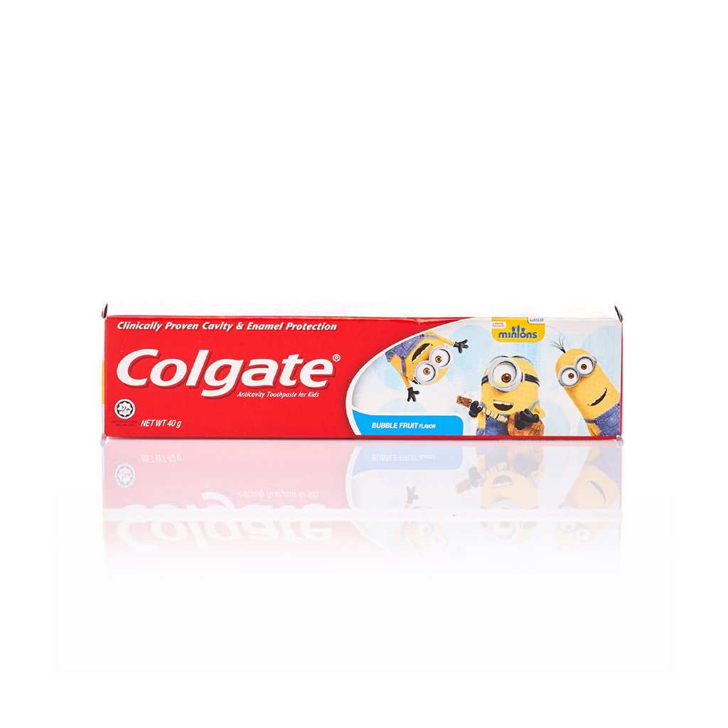 Colgate Toothpaste for Kids Minions Bubble Fruit 40g 12's/Dozen