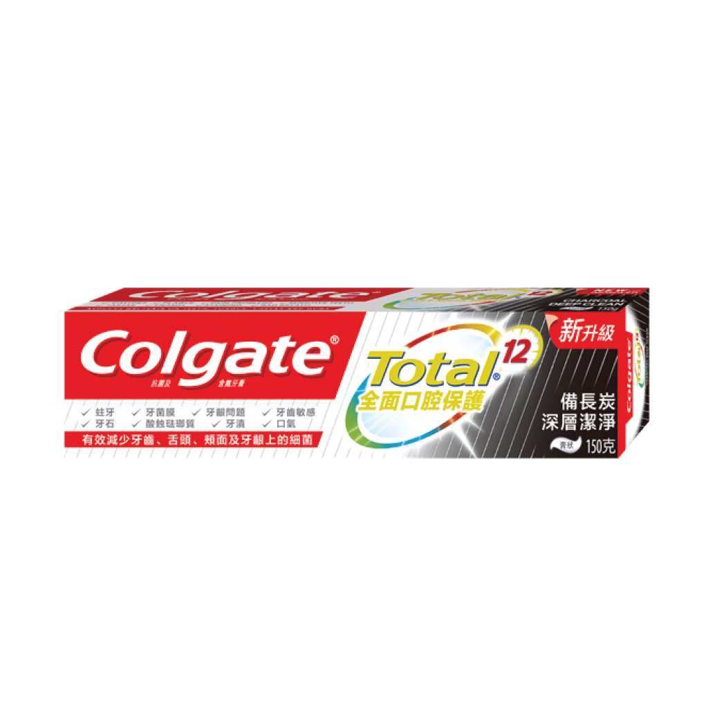 Colgate Total Charcoal Deep Clean Toothpaste 150g 12's/Dozen