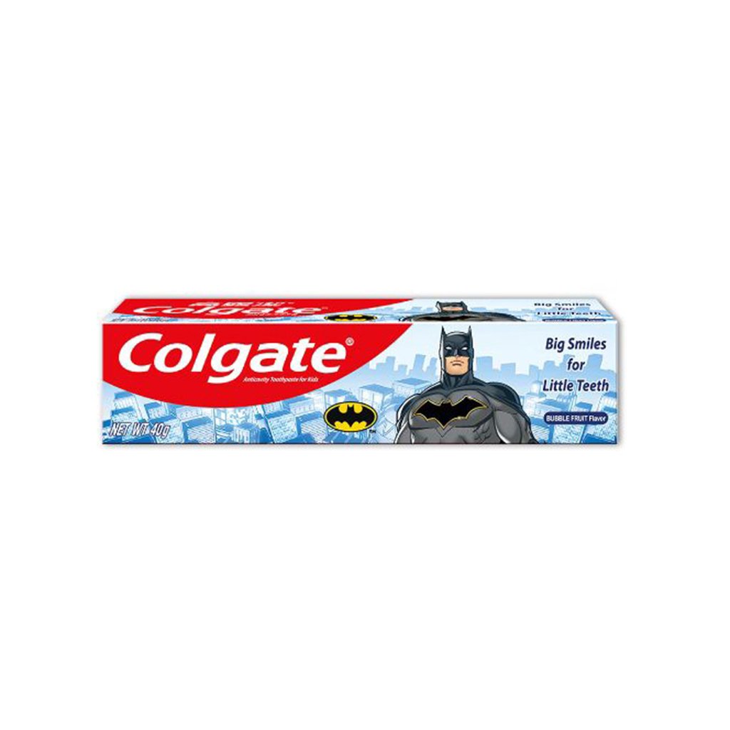Colgate Toothpaste for Kids Batman Bubble Fruit 40g 12's/Dozen