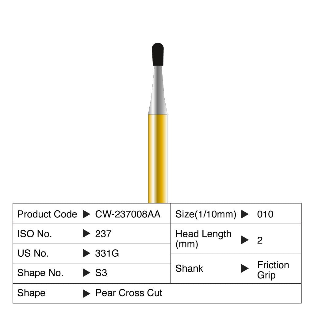 Coltene Diatech Speedstar S3 #010 Head Length 2mm FG 5/Pack
