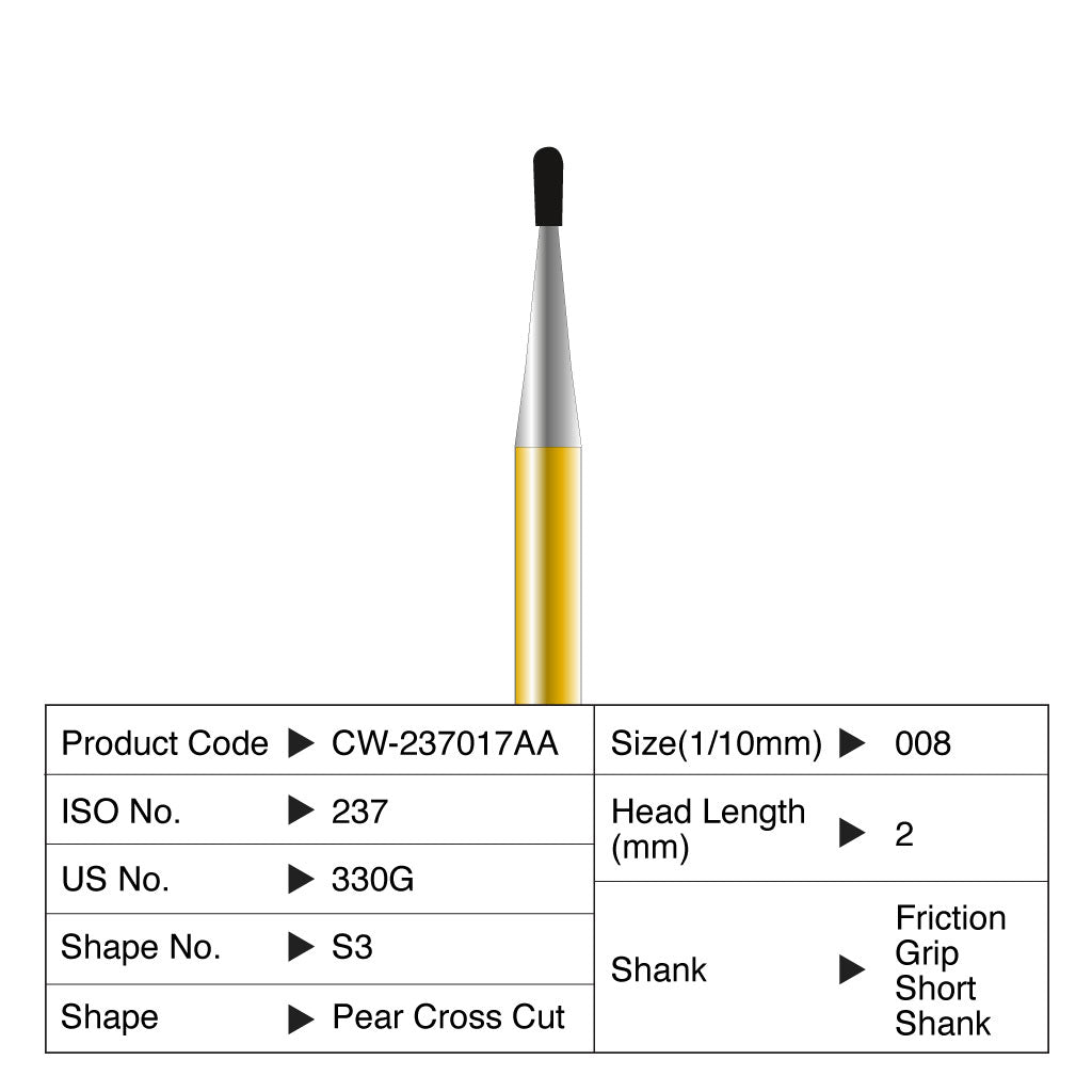 Coltene Diatech Speedstar S3 #008 Head Length 2mm FGSS 5/Pack