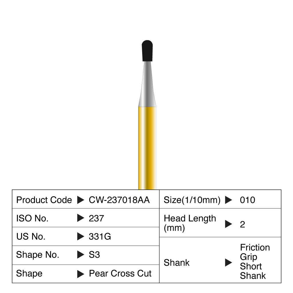 Coltene Diatech Speedstar S3 #010 Head Length 2mm FGSS 5/Pack