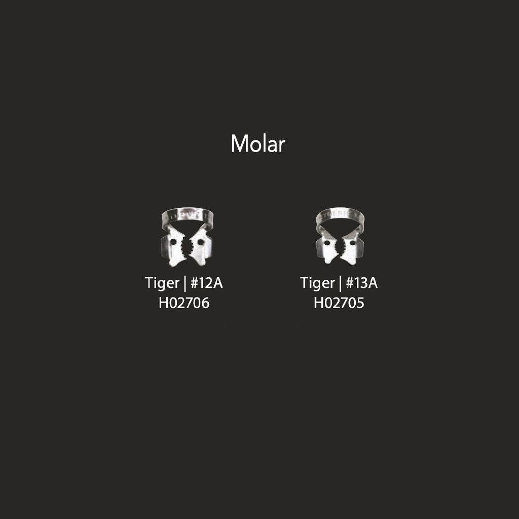 Coltene Rubber Dam Clamp Winged Molar Tiger 
