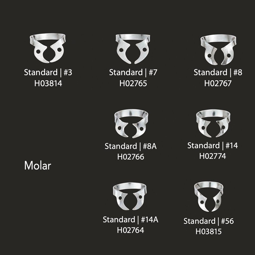 Coltene Rubber Dam Clamp Wingless Molar Standard 