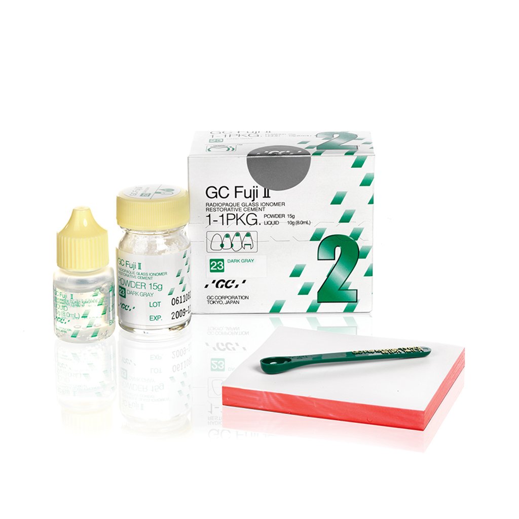 GC Fuji II Restorative Powder / Liquid 23 Dark Gray 1:1 Package Each