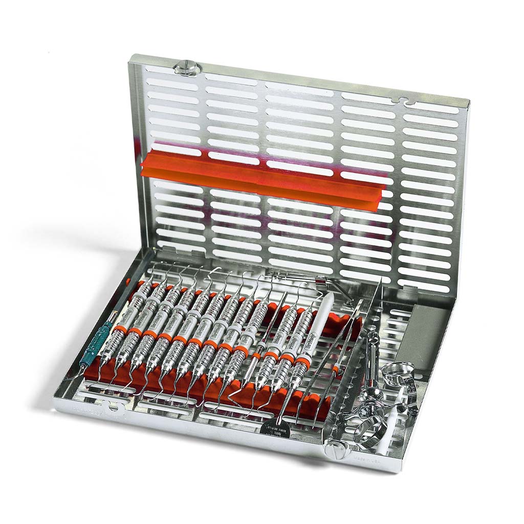 [Pre-Sale] Hu-Friedy Large Signature Series 16 Instrument Cassette with Accessory Area Orange Each