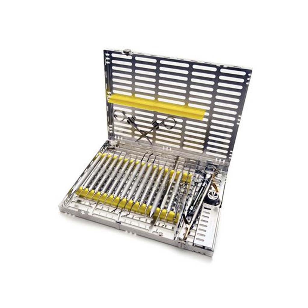[Pre-Sale] Hu-Friedy Large Signature Series 16 Instrument Cassette with Accessory Area Yellow Each