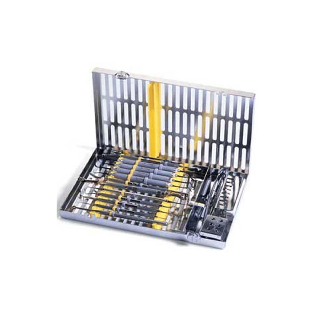 [Pre-Sale] Hu-Friedy Signature Series Signa-Stat 12 Instrument Cassette with Accessory Area Yellow Each