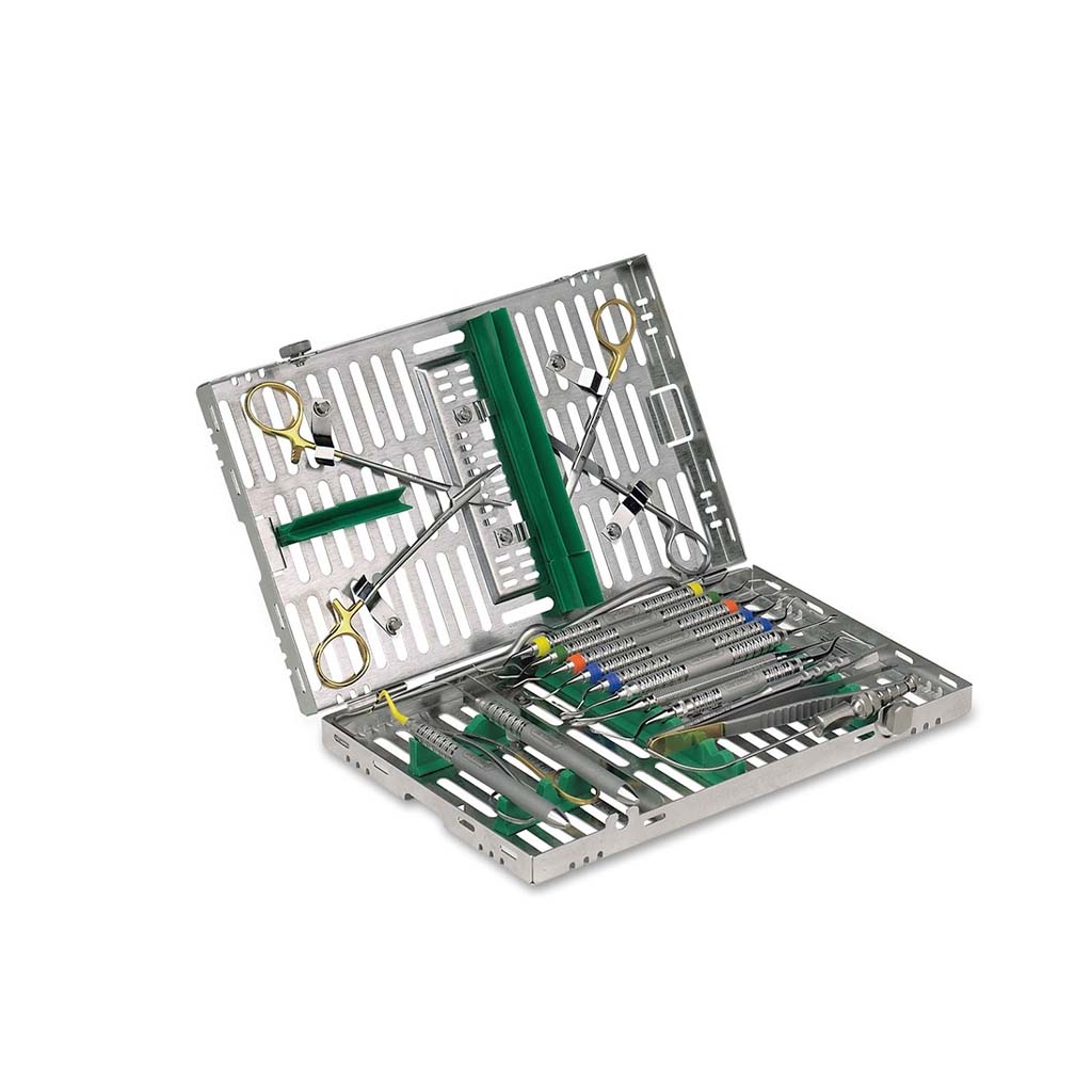 [Pre-Sale] Hu-Friedy Signature Series Signa-Stat 12 Instrument Cassette with Accessory Area Green Each