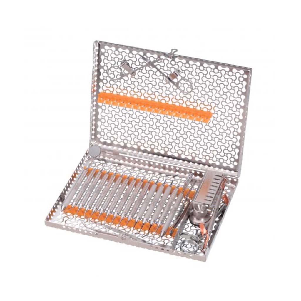 [Pre-Sale] Hu-Friedy Large Infinity Series 16 Instrument Q Cassette with Accessory Area Orange Each