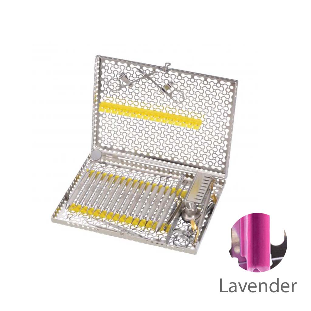 [Pre-Sale] Hu-Friedy Large Infinity Series 16 Instrument Q Cassette with Accessory Area Purple Each