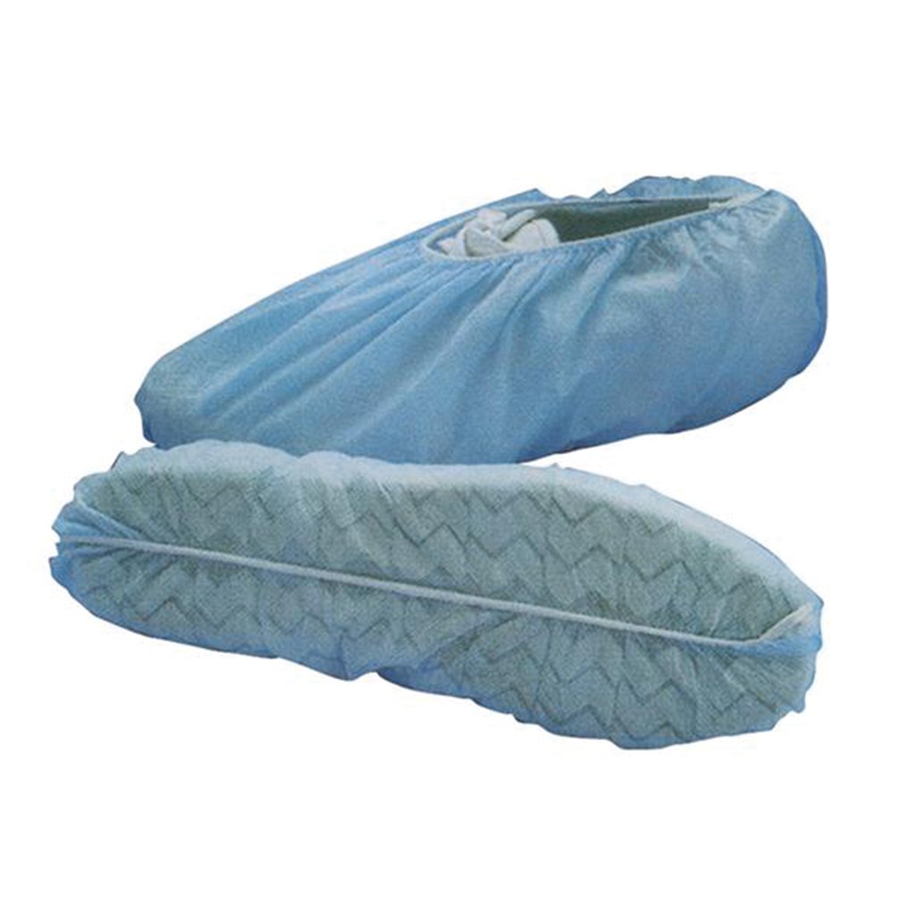 HS Shoe Cover Polypropylene Size One Size Blue 50 Pairs/bBox
