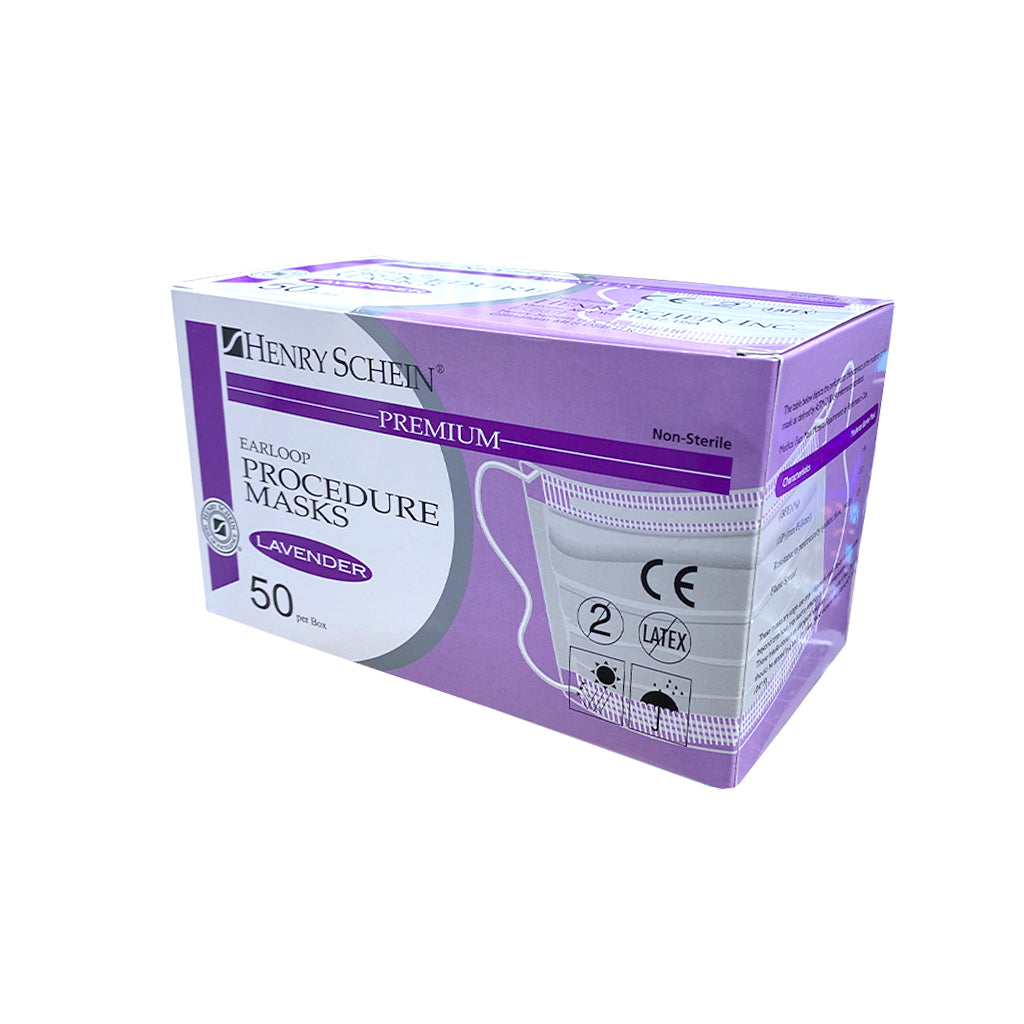 HS Earloop Procedure Face Mask ASTM Level 1 Lavender 50/Box
