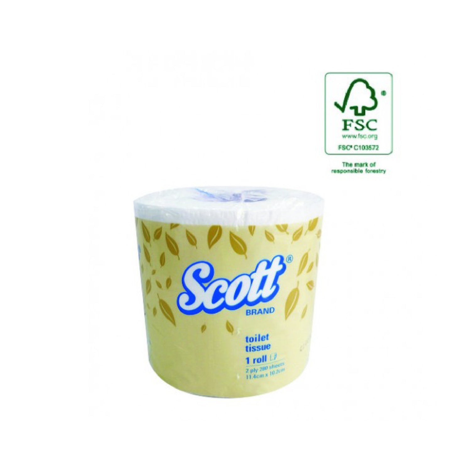 Kimberly-Clark Scott Small Roll Bathroom Tissue 280 Sheets/Roll 10 Rolls/Case