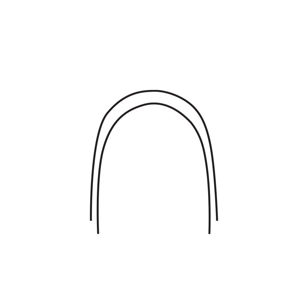 Masel Elastinol NiTi Archwire Natural Archwire, Lower .016", 10 pcs/pack