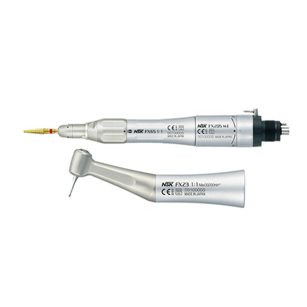 [Pre-Sale] NSK FX205 Air Motor + FX23 Contra Angle + FX65 Straight Non-Optic Handpiece Set