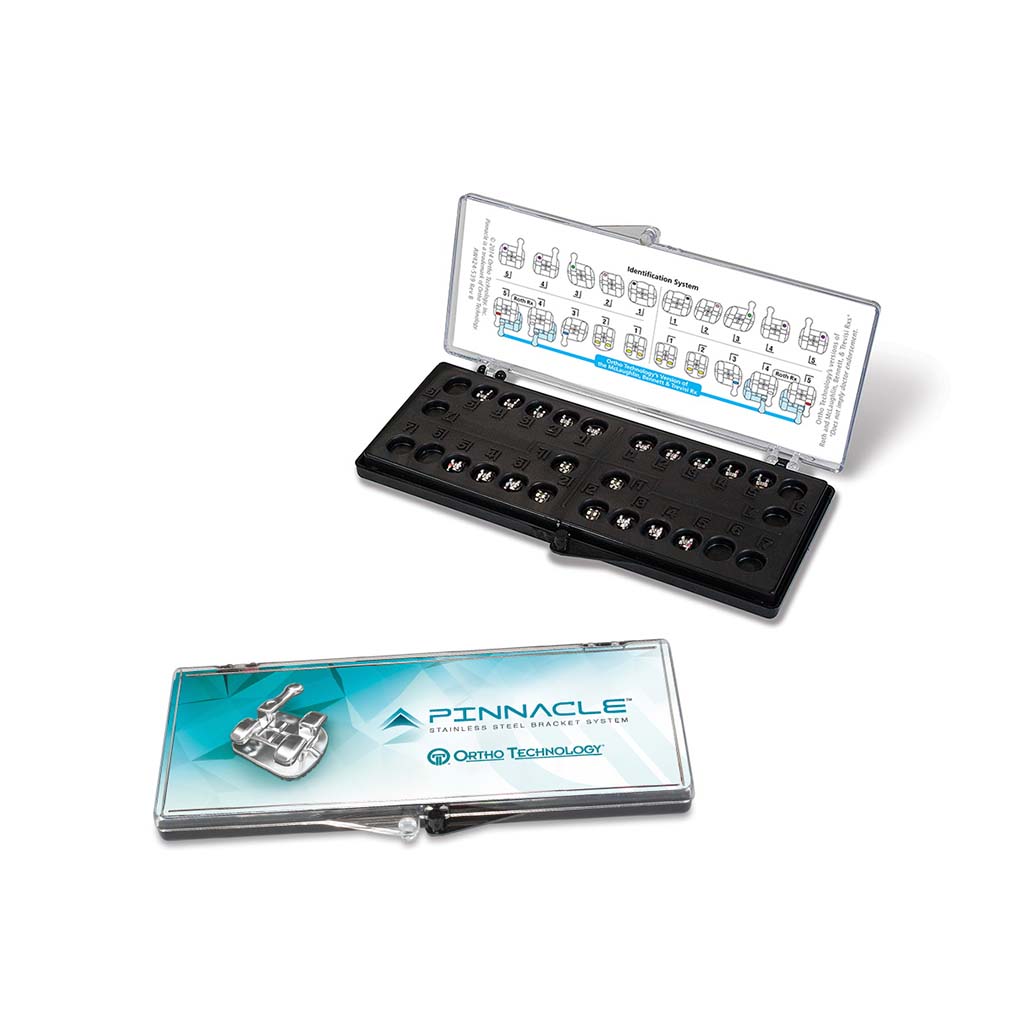 Ortho Technology Pinnacle Metal Bracket Patient Kit, .022" U/L 5x5