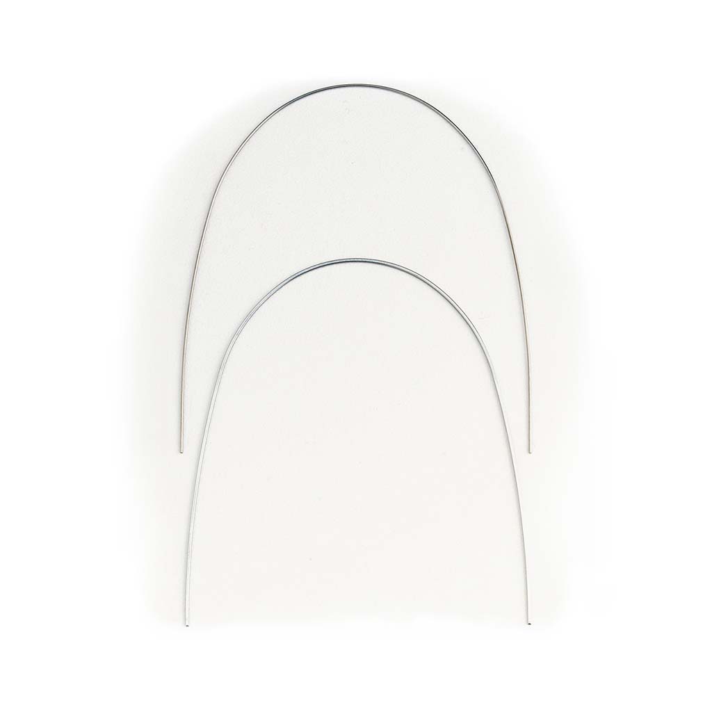 Ortho Technology TruForce Stainless Steel Euro Form Archwire, Lower .021x.025&quot;, 10 pcs/pack