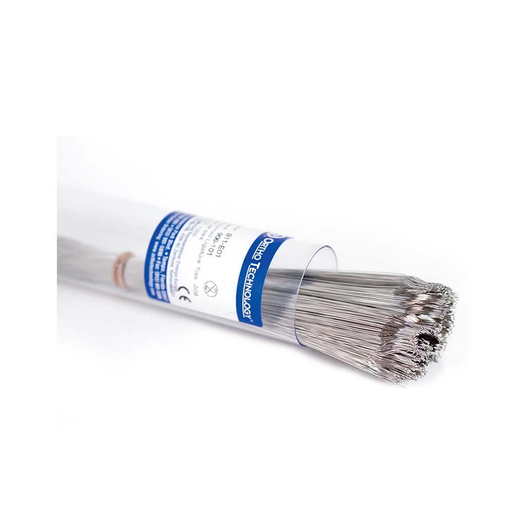 Ortho Technology TruForce SS Preformed Ligature Ties, .010", 1000 Pcs/Pack