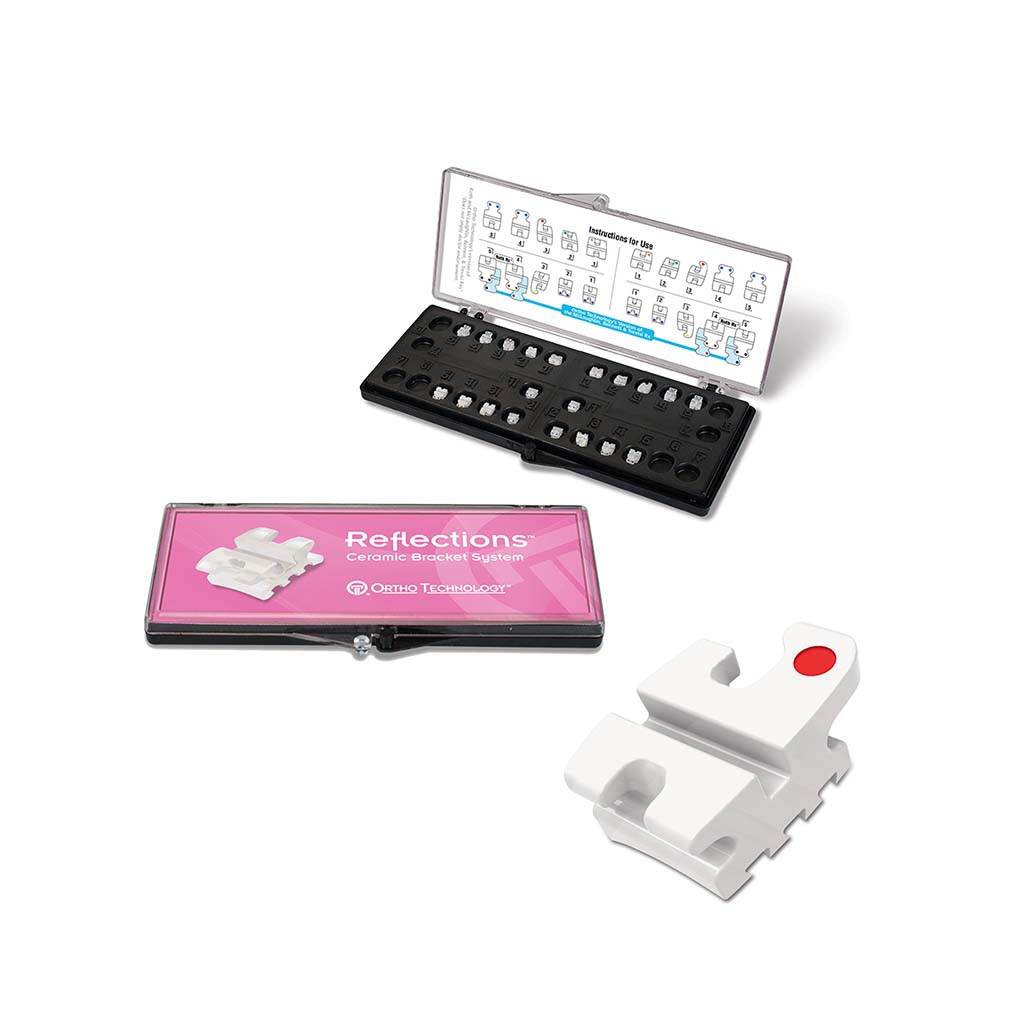 Ortho Technology Reflections Ceramic Bracket Patient Kit, .022" MBT, U/L 5x5 Hooks on 3, 4 & 5 20/Package