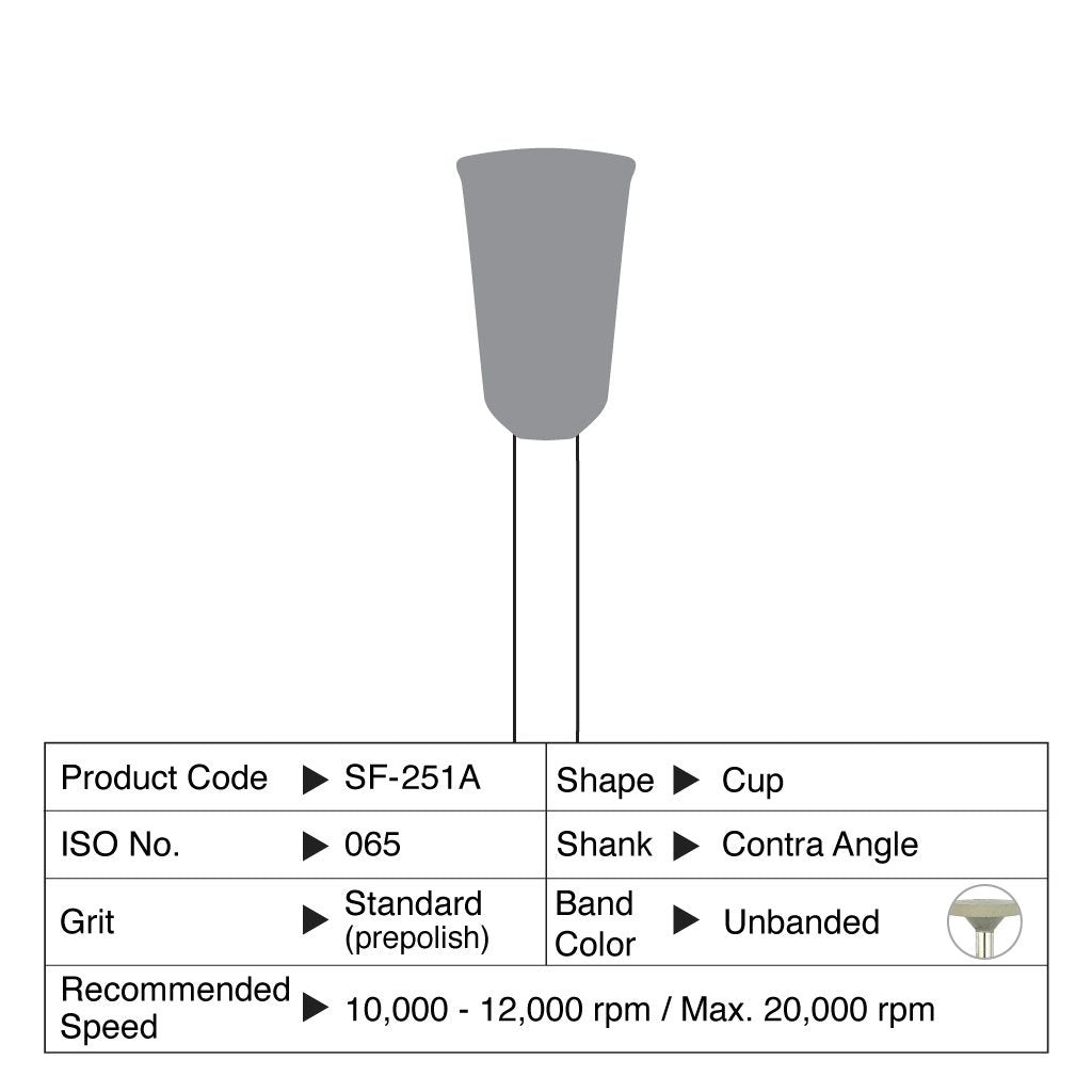 Shofu Ceramiste Standard Cup CA  #0251A 12/Box