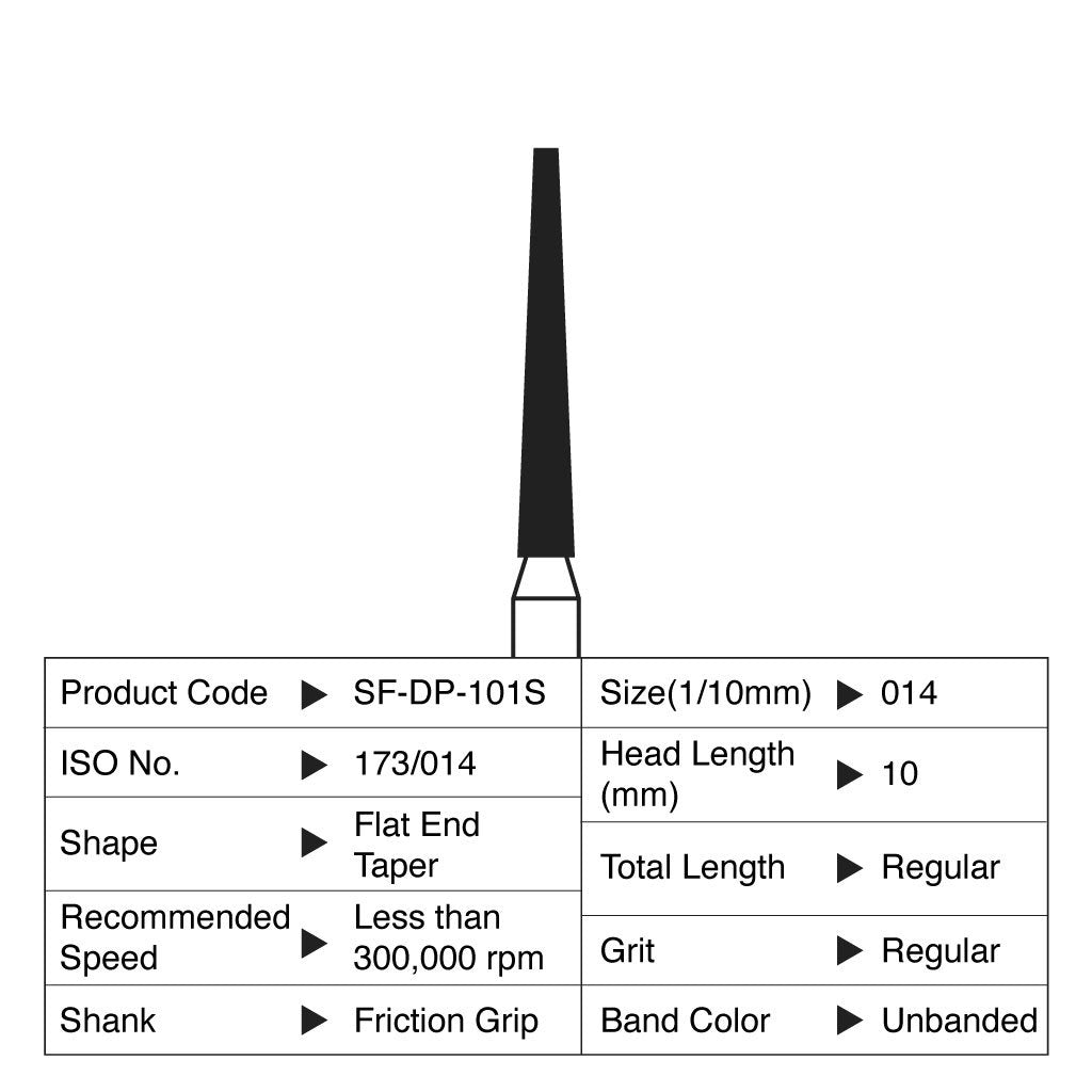 Shofu Diamond Point FG Regular Grit #101S 10/Box