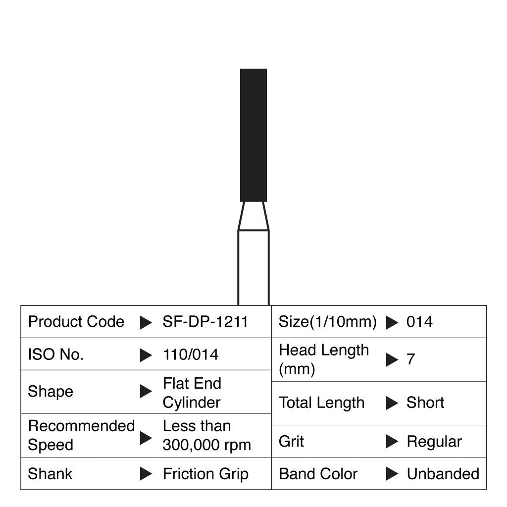 Shofu Diamond Point FG Regular Grit #1211 10/Box