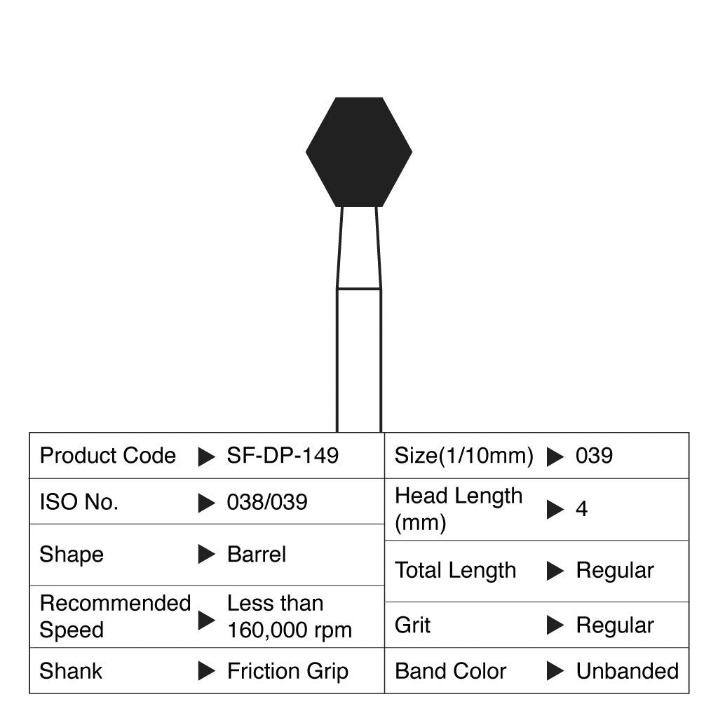 Shofu Diamond Point FG Regular Grit #149 10/Box